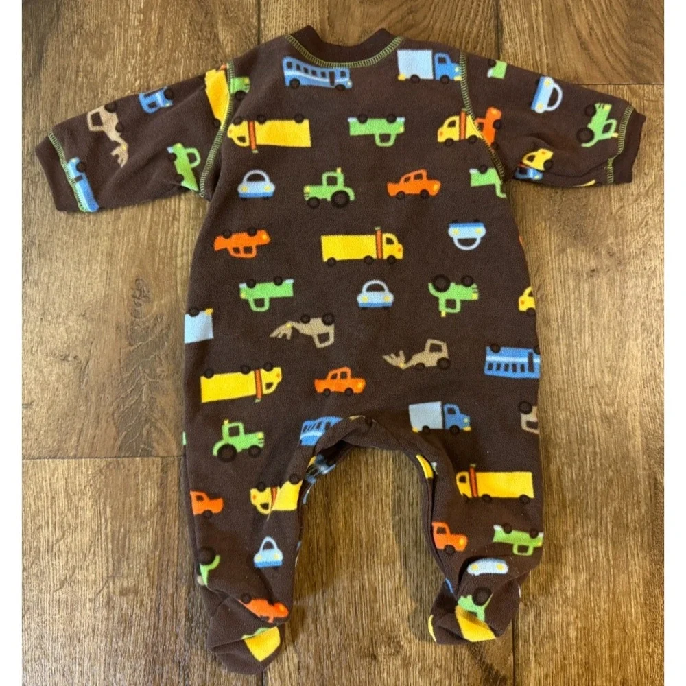 Carters Just One You 3 Months Boy Fleece Sleeper Y2K‎ Footed Pajamas Car Giraffe
